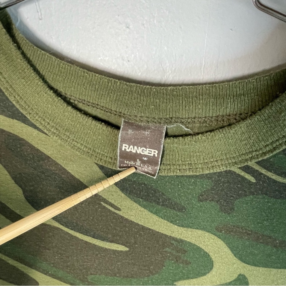 Vintage Ranger Camo Ringer Tee Shirt - Picture 4 of 9